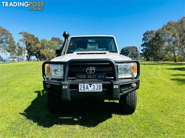 2017 TOYOTA LANDCRUISER WORKMATE (4X4) VDJ79R MY18 DOUBLE C\/CHAS