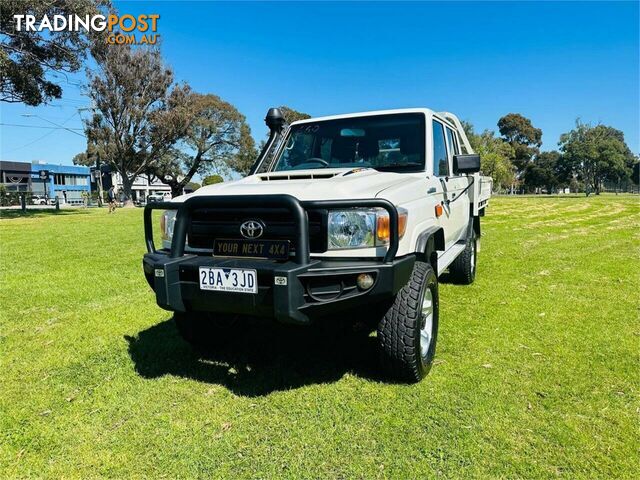 2017 TOYOTA LANDCRUISER WORKMATE (4X4) VDJ79R MY18 DOUBLE C\/CHAS