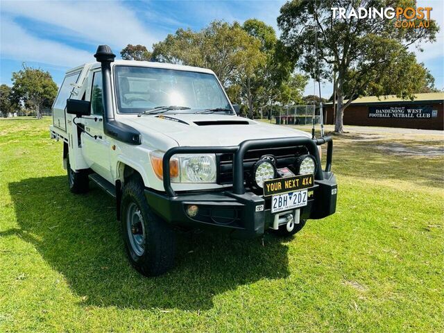 2013 TOYOTA LANDCRUISER WORKMATE (4X4) VDJ79R MY12 UPDATE CAB CHASSIS