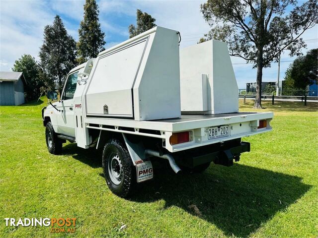 2013 TOYOTA LANDCRUISER WORKMATE (4X4) VDJ79R MY12 UPDATE CAB CHASSIS