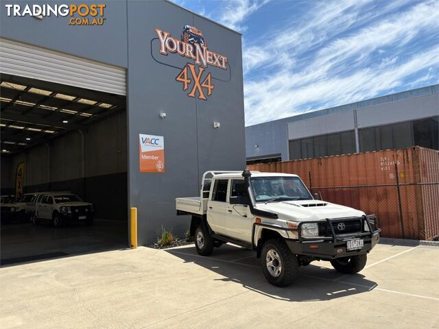 2016 TOYOTA LANDCRUISER WORKMATE (4X4) LC70 VDJ79R MY17 DOUBLE C\/CHAS