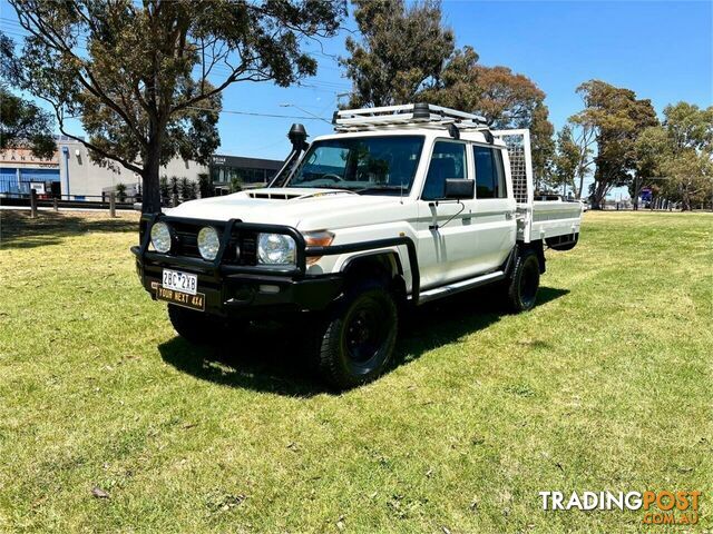 2017 TOYOTA LANDCRUISER WORKMATE (4X4) VDJ79R MY18 DOUBLE C\/CHAS