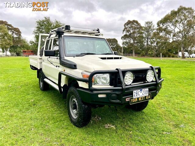 2017 TOYOTA LANDCRUISER WORKMATE (4X4) VDJ79R MY18 DOUBLE C\/CHAS