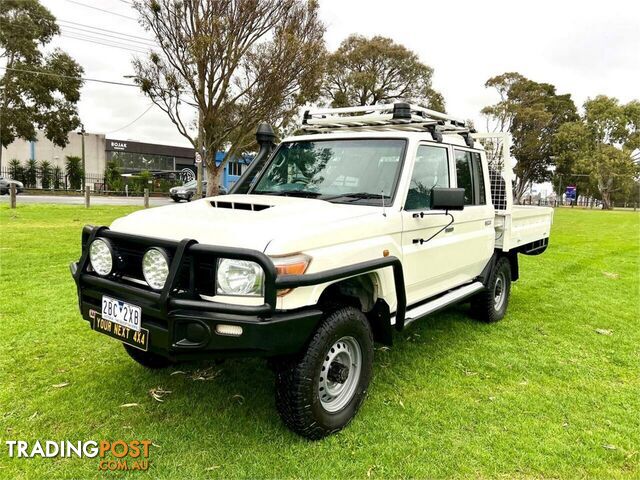 2017 TOYOTA LANDCRUISER WORKMATE (4X4) VDJ79R MY18 DOUBLE C\/CHAS