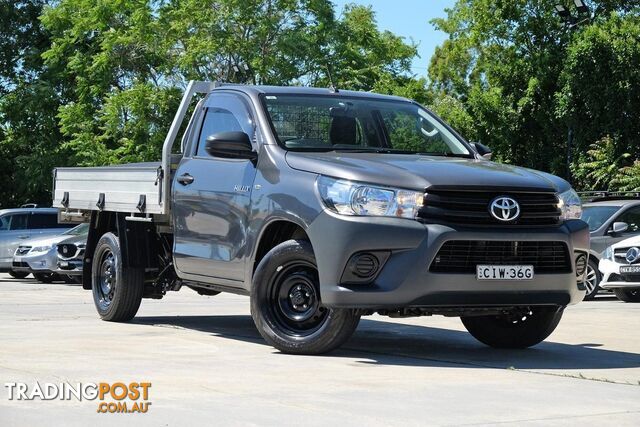 2019 Toyota Hilux Workmate TGN121R Single Cab Cab Chassis