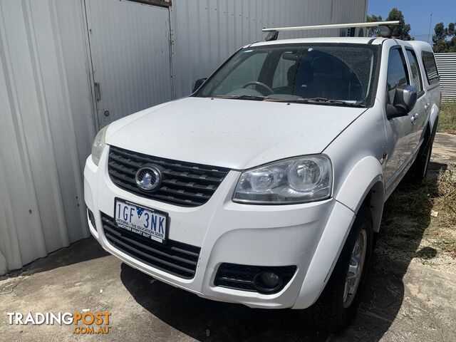 2012 GREAT WALL V200 (4X2) K2 DUAL CAB UTILITY