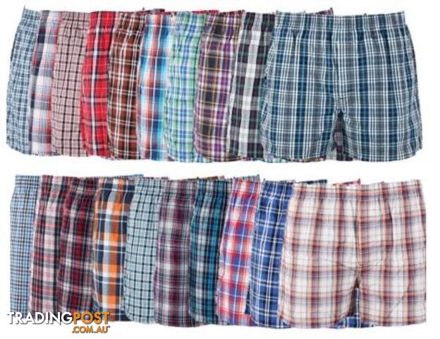  XLClassic Plaid Men Boxer Shorts mens underwear trunks Cotton Cuecas Underwear boxers for male Mix Color 4 Pieces/Lot