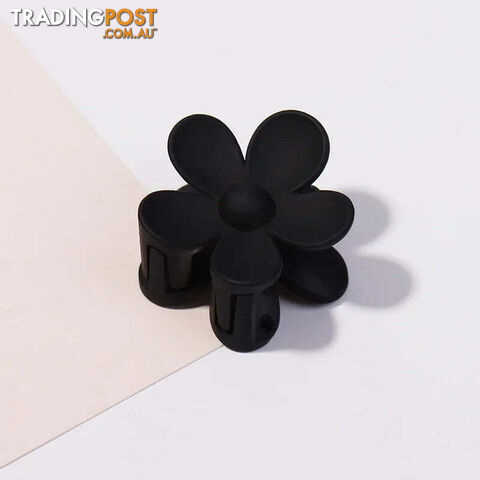 Afterpay Zippay 3.5cm Black7cm Women Flower Hair Claw Clips Sweet Girls Solid Crab Hair Claws Ponytail Hairpin Barrette Headwear Accessories