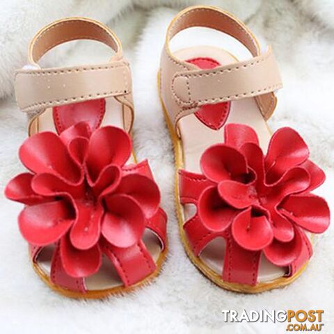 Afterpay Zippay Red / 6.5Summer children shoes girls sandals princess beautiful flower Sandals baby Shoes sneakers sapato infantil menina