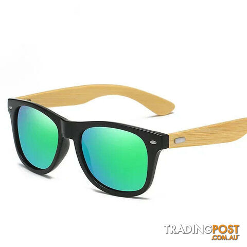 Afterpay Zippay greenFashion Wood Men's Ultraviolet Sunglasses Classic Male Driving Riding UV400 Sports Sun Glasses Eyewear Wooden Bamboo Eyeglasses