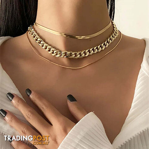  NES-0876-1Vintage Silver-plate Geometric Chain Artificial Pearl Necklace For Women Female Fashion Boho Y2K Girl Jewelry Gift