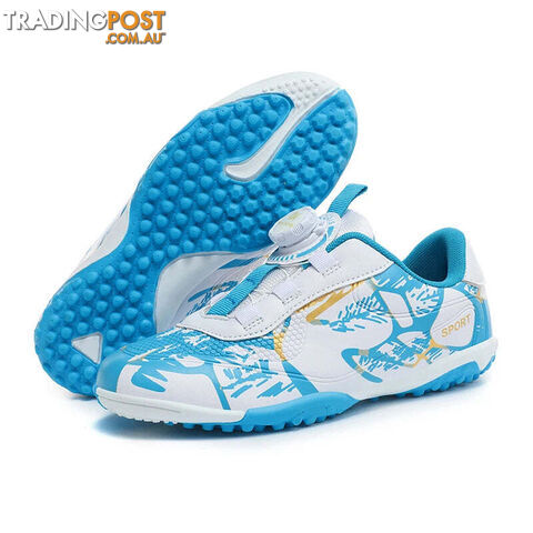 Afterpay Zippay SkyBlue TF Sneakers / 38Kids Soccer Shoes FG/TF Football Boots Professional Cleats Grass Training Sport Footwear Boys Outdoor
