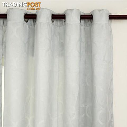  Light Grey / w500cmxh250cm / 5 Pull Pleated TapeQuatrefoil Modern Window Curtains for Living Room Bedroom Kitchen Window Treatments Panels Fabric and Draperies
