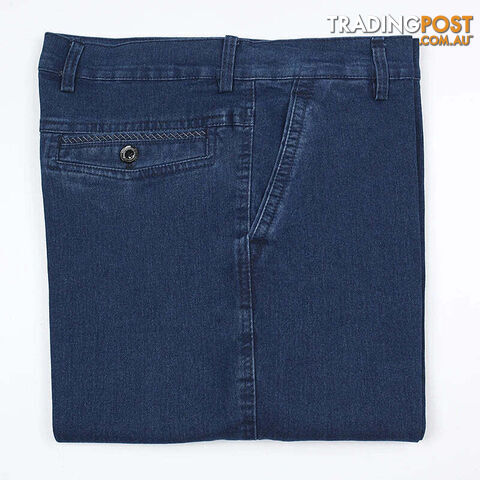 Afterpay Zippay Blue jeans / 35Stretch Slim Fit Men's Jeans Designer High Quality Classic Denim Pants Summer Baggy Jeans Men Fashion Elasticity