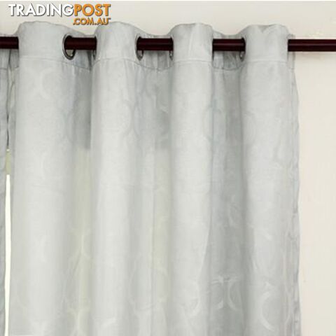  Light Grey / Custom made / 2 GrommetQuatrefoil Modern Window Curtains for Living Room Bedroom Kitchen Window Treatments Panels Fabric and Draperies