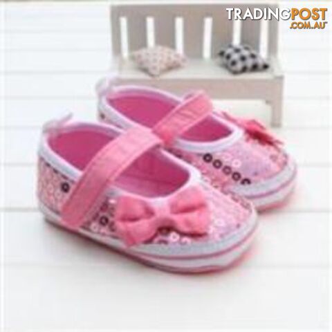  16 / 7-12 Monthsborn Baby Girls Flower Shoes Toddler Soft Bottom Kids Crib First Walkers Shoes
