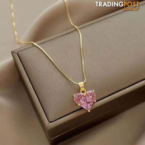 Afterpay Zippay 5Cherry Gold Colour Pendant Necklace For Women Personality Fashion Necklace Wedding Jewelry Birthday Gifts