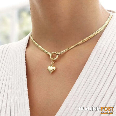 Afterpay Zippay NE-0053-33Vintage Silver-plate Geometric Chain Artificial Pearl Necklace For Women Female Fashion Boho Y2K Girl Jewelry Gift