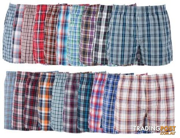  XXLClassic Plaid Men Boxer Shorts mens underwear trunks Cotton Cuecas Underwear boxers for male Mix Color 4 Pieces/Lot