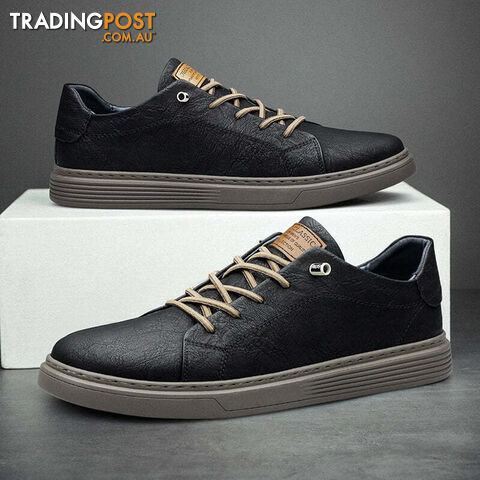 Afterpay Zippay Black / 47Italian Genuine Leather Casual Shoes Men's Lace Up Oxford Shoes Outdoor Jogging Shoes Office Men's Dress Shoes Large
