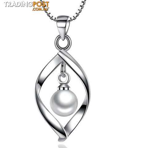 Afterpay Zippay Only PendantPearl Drop Jewelry for Women Exquisite Silver Plated Twisted Necklace Pendant Without Chain Hollow Polish