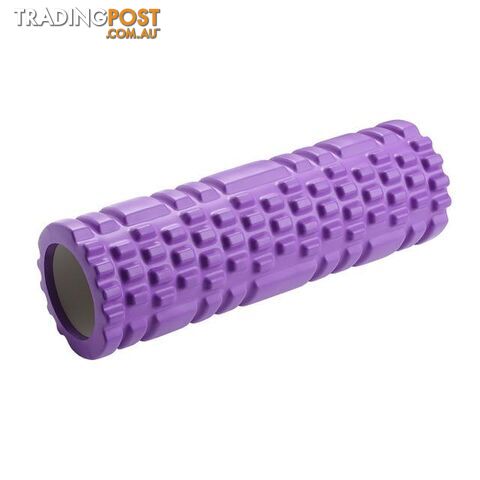  PurpleSport Fitness Foam Roller Eva for Massage Roller Black 30cm Standard Exercises Physical Therapy Soft Yoga Block Pilates Home Gym