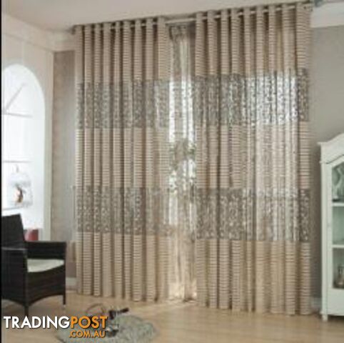  Gray / Custom made / 2 GrommetStrip Modern Luxury Window Curtains for Living Room Kitchen Sheer Curtain Panels Window Treatments