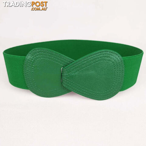  Green / 70cmWomens elastic waistband daily commuting dress decoration waist