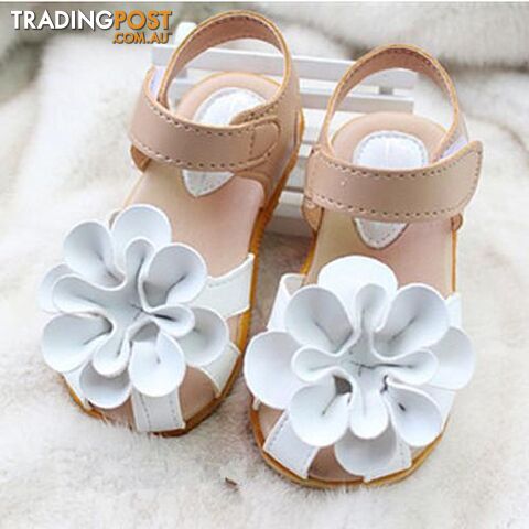 Afterpay Zippay White / 6.5Summer children shoes girls sandals princess beautiful flower Sandals baby Shoes sneakers sapato infantil menina