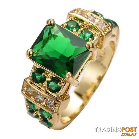 Afterpay Zippay 7 / AJZ598greenVintage Jewelry Rings for Men Gothic Stainless Steel Ring Gold Color Fidget Ring Mens Jewellery Indian Jewelr