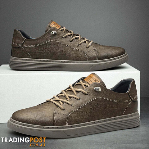 Afterpay Zippay Brown / 44Italian Genuine Leather Casual Shoes Men's Lace Up Oxford Shoes Outdoor Jogging Shoes Office Men's Dress Shoes Large