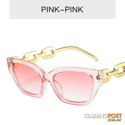 Afterpay Zippay PinkCat Eye Sunglasses Women Vintage Glasses Black Sun Glasses Female UV400 Golden Eyewear