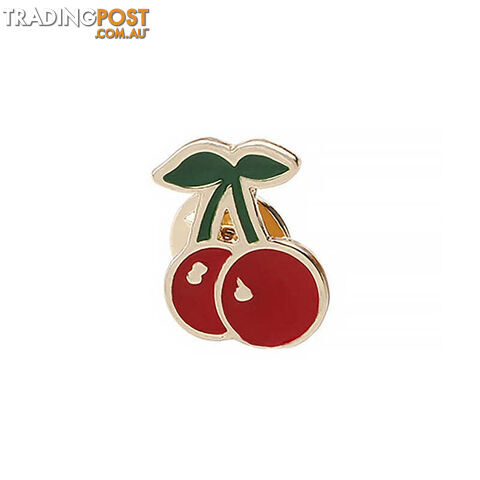 Afterpay Zippay Cherry 230 Style Fruit Vintage Brooch Watermelon Strawberry Enamel Pin Badge Cherry Brooches For Women Jewelry Men Accessories Pins Gift