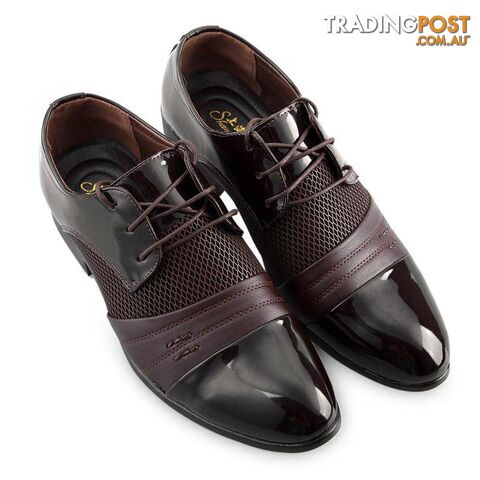 Afterpay Zippay Brown / 10Classical Men Business Shoes Man Luxury Leather Derby Shoes Men's Flat Oxfords Casual Shoe Black/Brown Footwear Male Shoes