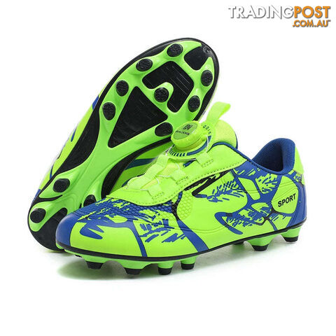 Afterpay Zippay Green FG Shoes / 37Kids Soccer Shoes FG/TF Football Boots Professional Cleats Grass Training Sport Footwear Boys Outdoor