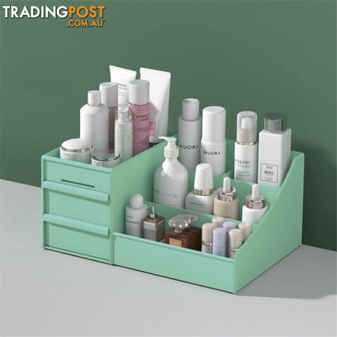  green / 26x16x12cmMakeup Organizer for Cosmetic Large Capacity Cosmetic Storage Box Organizer Desktop Jewelry Nail Polish Makeup Drawer Container
