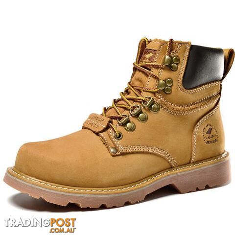  Orange / 9men Martin boots. Fashion first layer of leather men's boots, high- tooling boots man