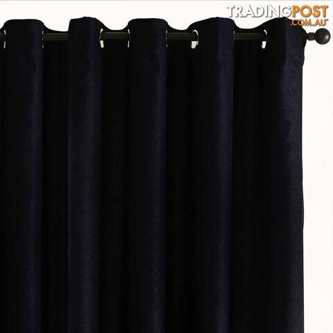  Black / Custom Size / 2 GrommetSolid Blackout Curtains for Living Room Bedroom Velvet Fabrics for Curtains Window Treatments Cortinas Drapes Children