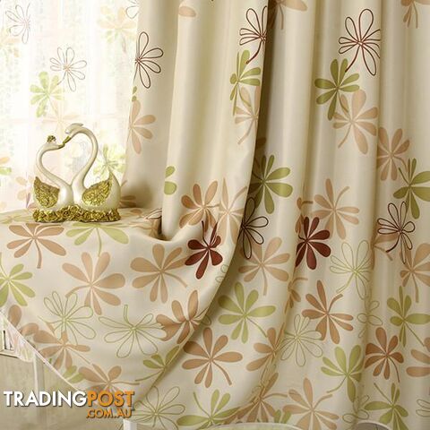  Green curtain / Custom made / 1 Tab TopFinished Pink Petal Window Curtains for Living Room the Bedroom Kitchen Window Treatments Drapes Panel