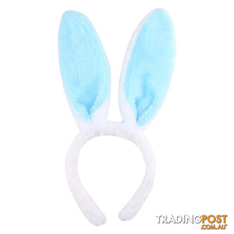 Afterpay Zippay BluePlush Bunny Ears Headbands,Assorted Color Rabbit Ear Hairband for Easter Halloween Costume Party Favor