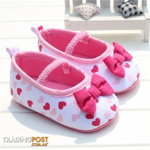  8 / 13-18 Monthsborn Baby Girls Flower Shoes Toddler Soft Bottom Kids Crib First Walkers Shoes