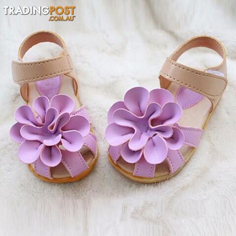  Lavender / 7Summer children shoes girls sandals princess beautiful flower Sandals baby Shoes sneakers sapato infantil menina