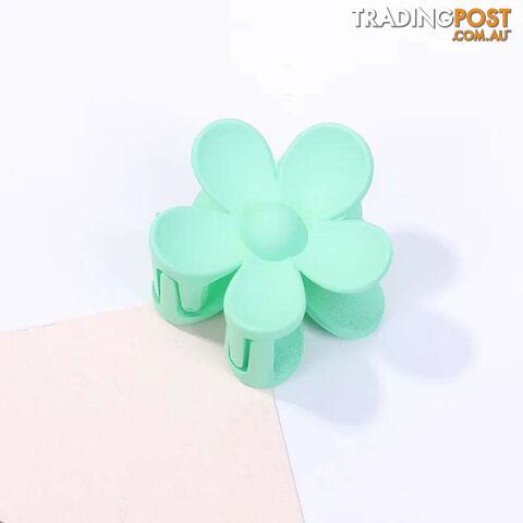 Afterpay Zippay 3.5cm Water Green7cm Women Flower Hair Claw Clips Sweet Girls Solid Crab Hair Claws Ponytail Hairpin Barrette Headwear Accessories