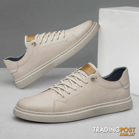 Afterpay Zippay White / 45Italian Genuine Leather Casual Shoes Men's Lace Up Oxford Shoes Outdoor Jogging Shoes Office Men's Dress Shoes Large