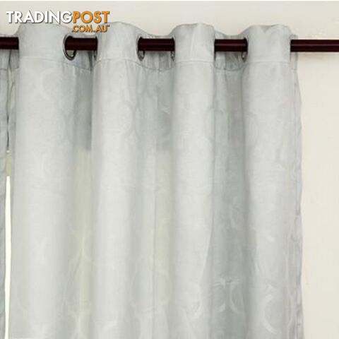  Light Grey / w500cmxh250cm / 2 GrommetQuatrefoil Modern Window Curtains for Living Room Bedroom Kitchen Window Treatments Panels Fabric and Draperies
