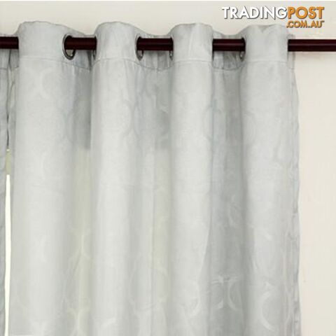  Light Grey / Custom made / 3 Rod PocketQuatrefoil Modern Window Curtains for Living Room Bedroom Kitchen Window Treatments Panels Fabric and Draperies