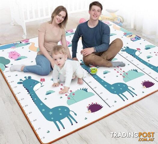  200cmX180cmX1cmBaby Crawling Mat Thick Living Room Children's Home Foam Animals Play Mat Moisture-proof Game Gym Rug Kids Carpet