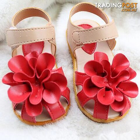Afterpay Zippay Red / 8.5Summer children shoes girls sandals princess beautiful flower Sandals baby Shoes sneakers sapato infantil menina
