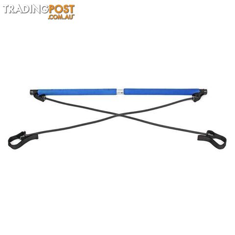  BlueYoga Pull Rods Portable Home Yoga Gym Body Abdominal Resistance Bands for Pilates Exercise Stick Toning Bar Fitness Rope Puller