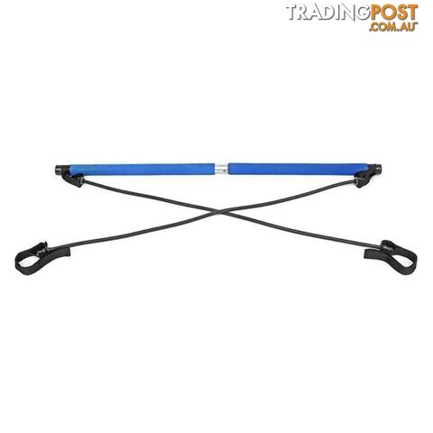  BlueYoga Pull Rods Portable Home Yoga Gym Body Abdominal Resistance Bands for Pilates Exercise Stick Toning Bar Fitness Rope Puller